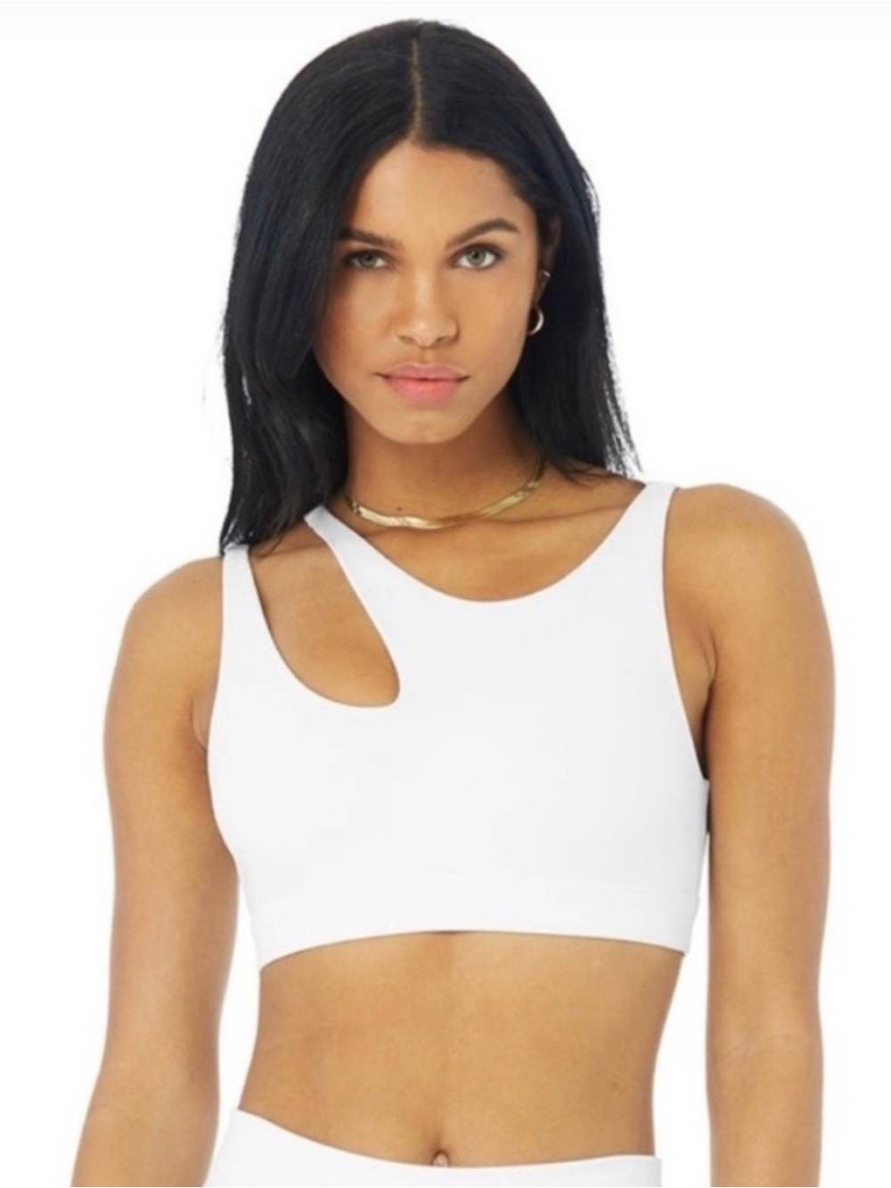 ALO Yoga White Cutout Sports Bra